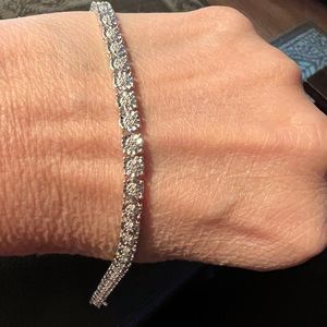 Diamond tennis bracelet Sterling Silver